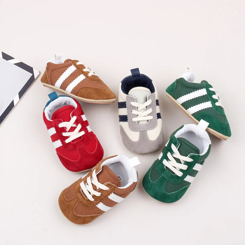 Baby Casual Sports Shoes with PVC Sole