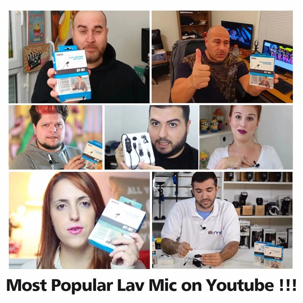 BY-M1 / BY-M1S Wired Lavalier Microphone