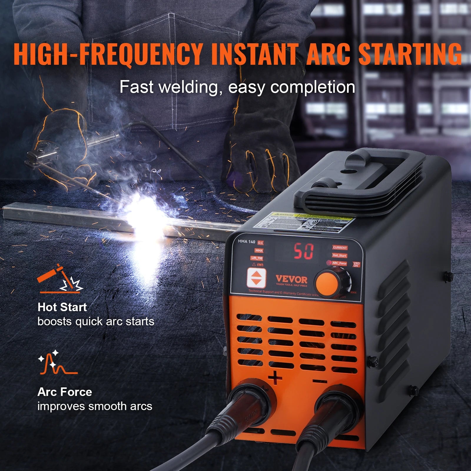 2-in-1 ARC- en Lift TIG-lasapparaat met IGBT en Hot Start