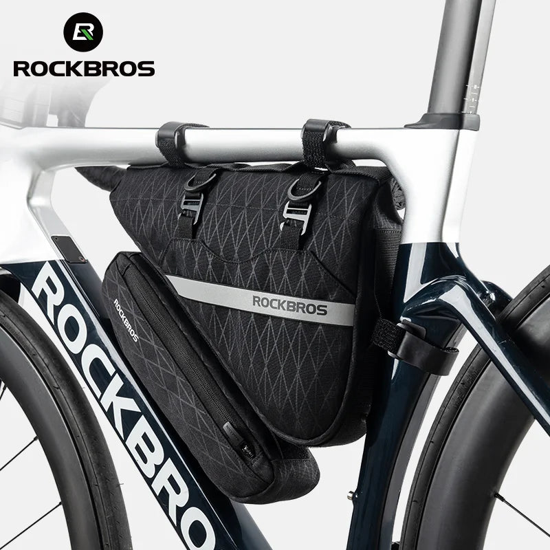 Waterproof Bicycle Triangle Bag 2-in-1 Detachable Bike Storage Pack