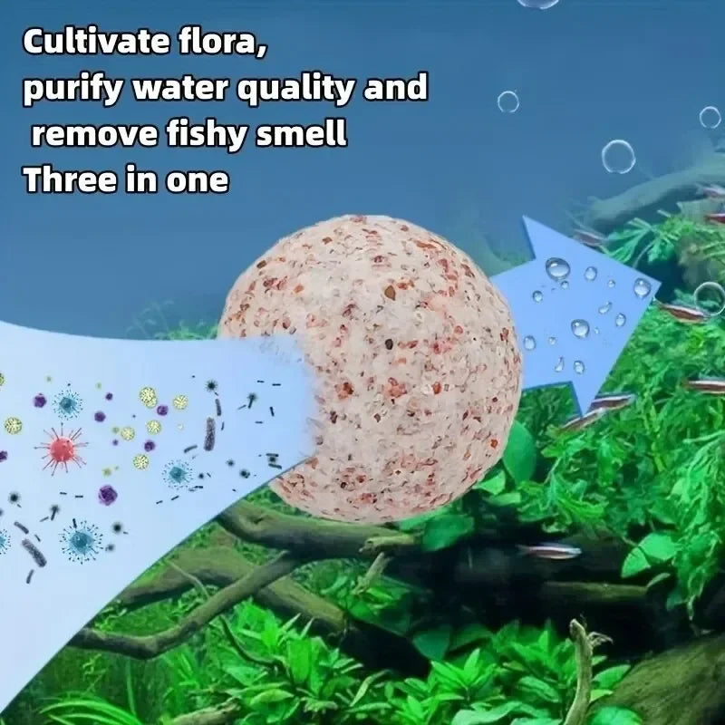 Bolas filtrantes porosas para acuario, 500g