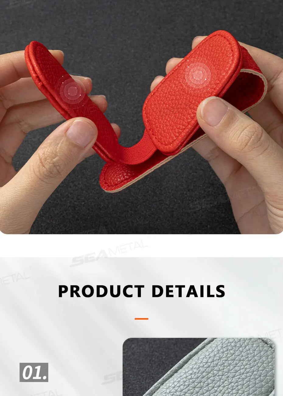 SEAMETAL Magnetic Sunglasses Holder for Car Visor Glasses Clip Durable Stable Eyeglasses Holder Mount Universal Ticket/Card Clip