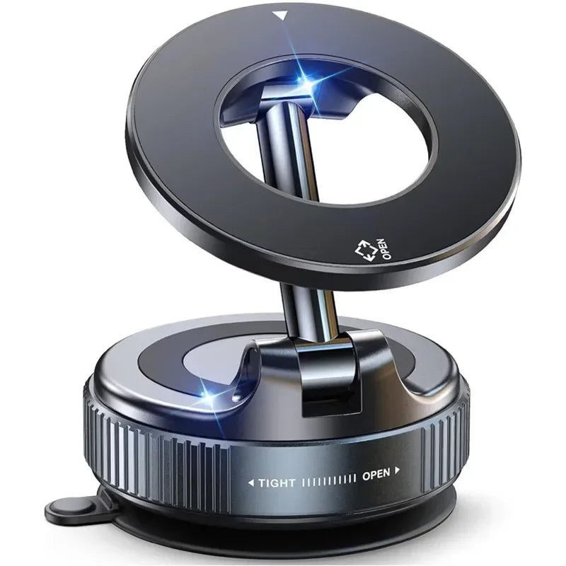 Support magnétique pour téléphone de voiture Ventouse mécanique Pivot 360° Adsorption magnétique Support universel de navigation
