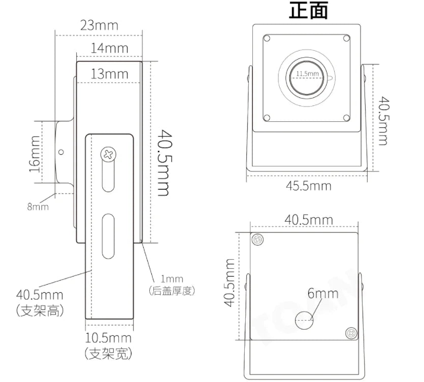 Cámara de seguridad PoE ojo de pez mini interior 5MP