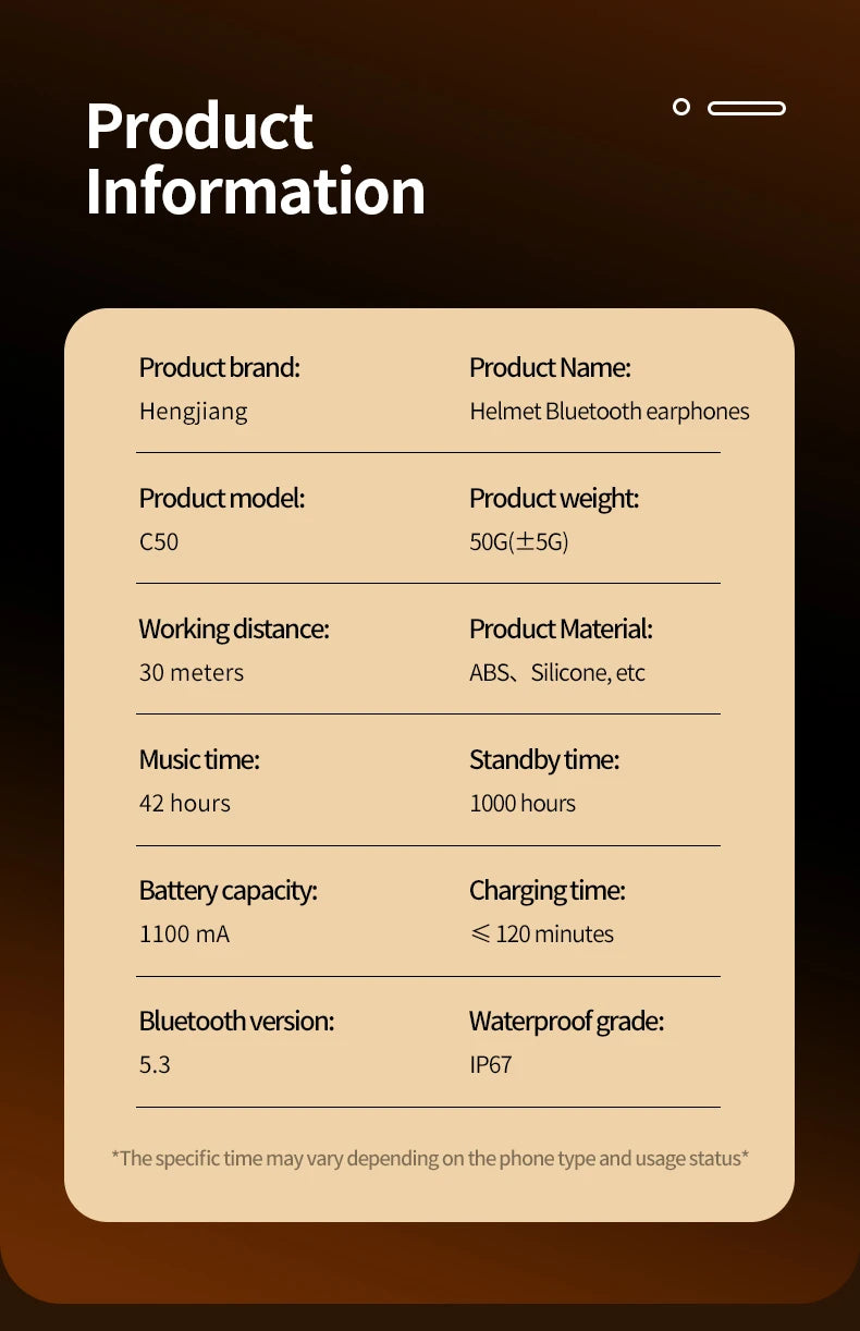 3D Surround Heavy Bass Motorcycle Helmet Headset Stereo Bluetooth Hands Free Call IPX7 Waterproof With Tri-Color Ambient Light