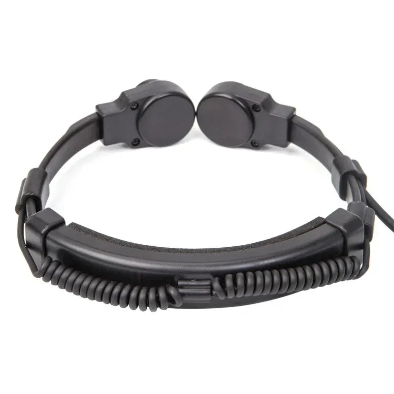Telescopic Throat Mic Headset with NATO Plug for Two-Way Radios