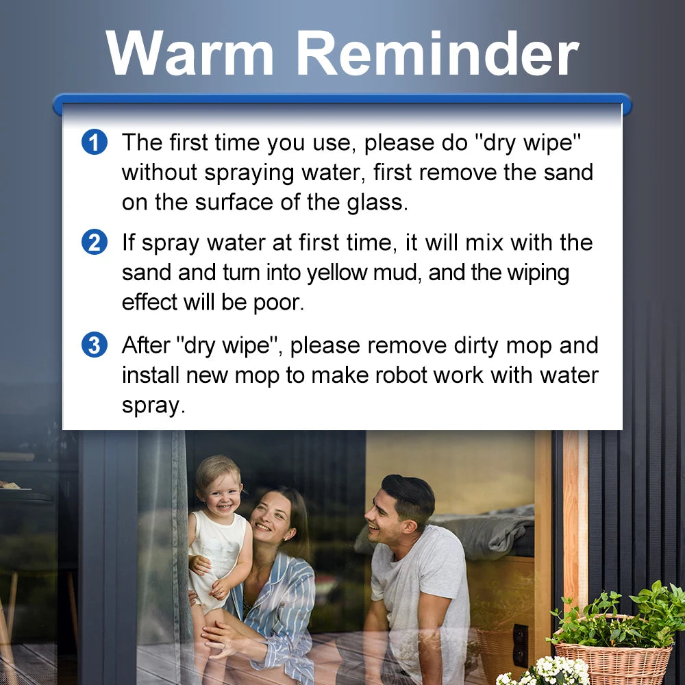 Robot Window Cleaner ABIR WD8 con Doppia Nebulizzazione e Navigazione Intelligente