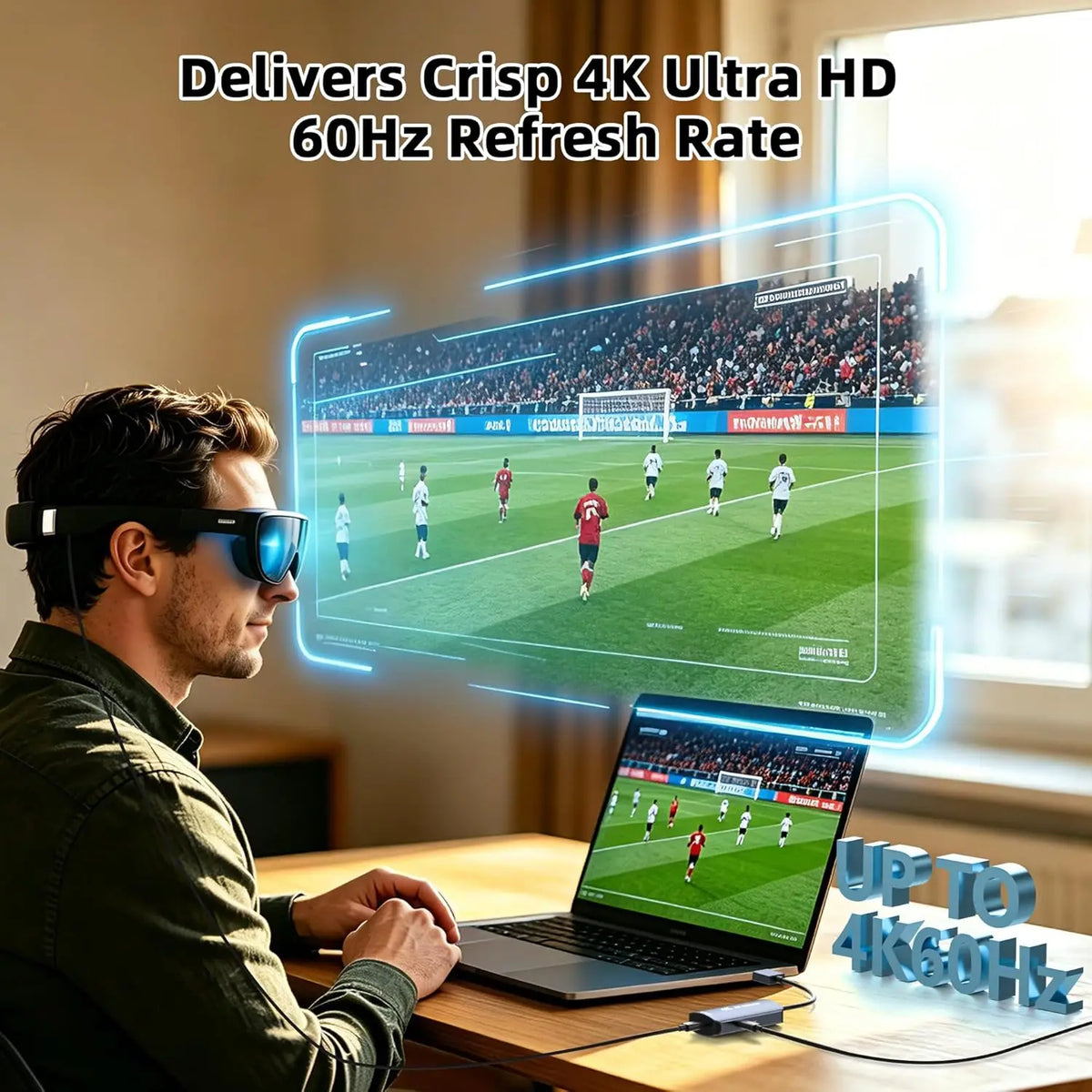 HDMI to USB-C Display Adapter with Power Input