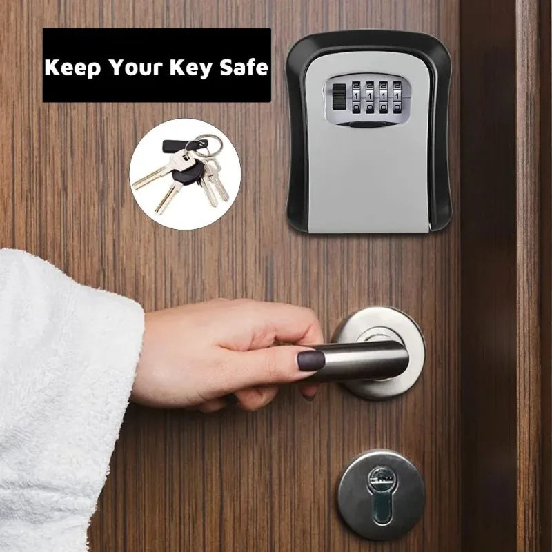 Wall-Mounted Combination Key Storage Box