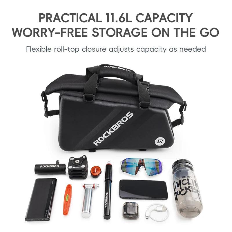11.6L Bicycle Rear Pannier Bag Double Side Rainproof Storage