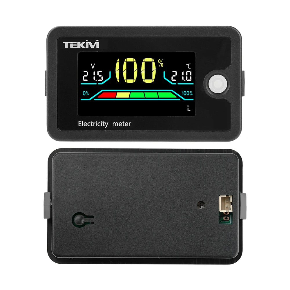 LCD DC-batterijspanning en niveau-indicator