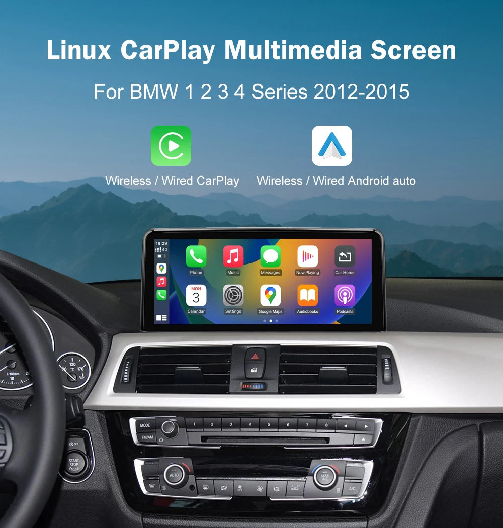 Bezdrátový displej CarPlay pro BMW řady 1–4
