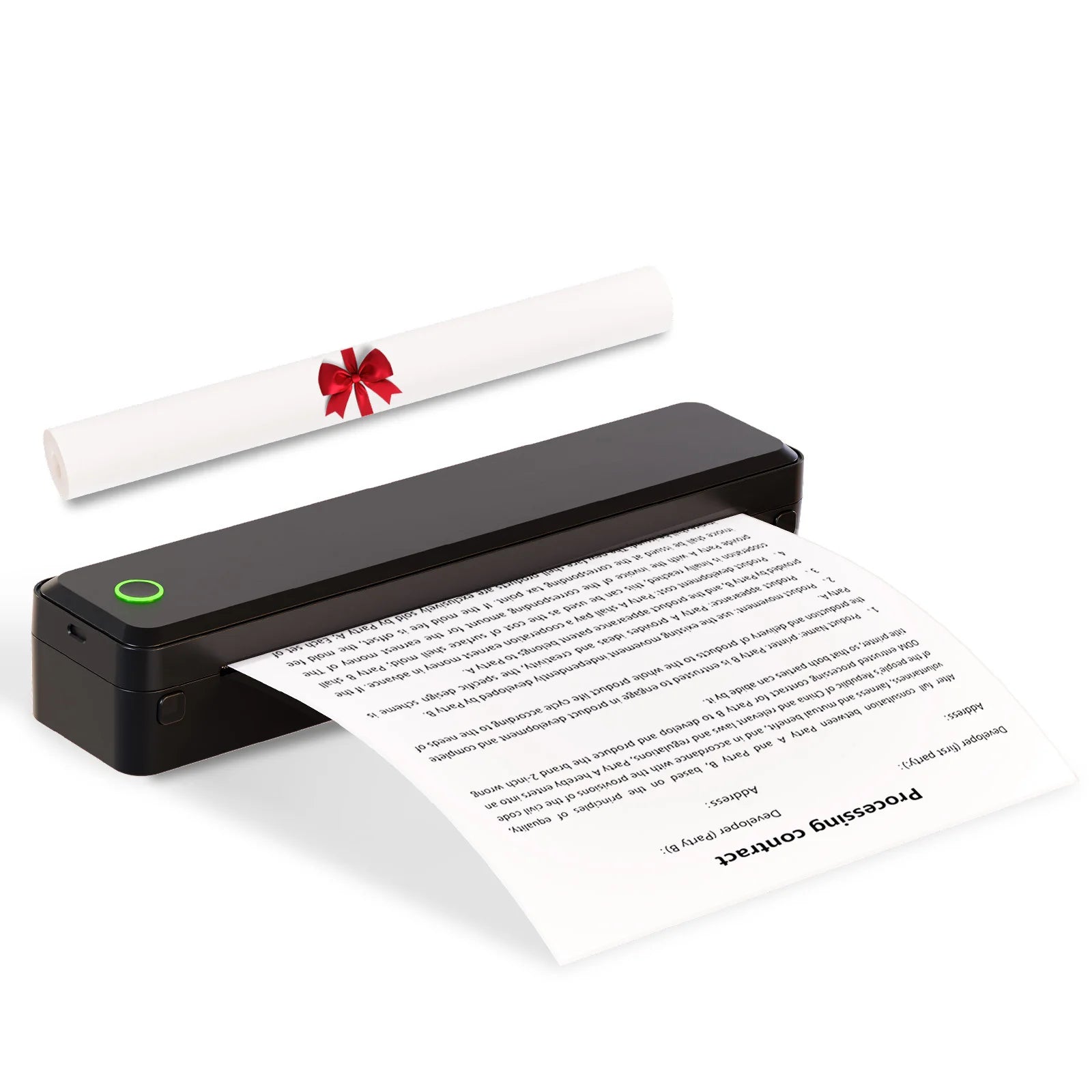 Wireless Inkless Thermal A4 Printer for Travel, Office, School