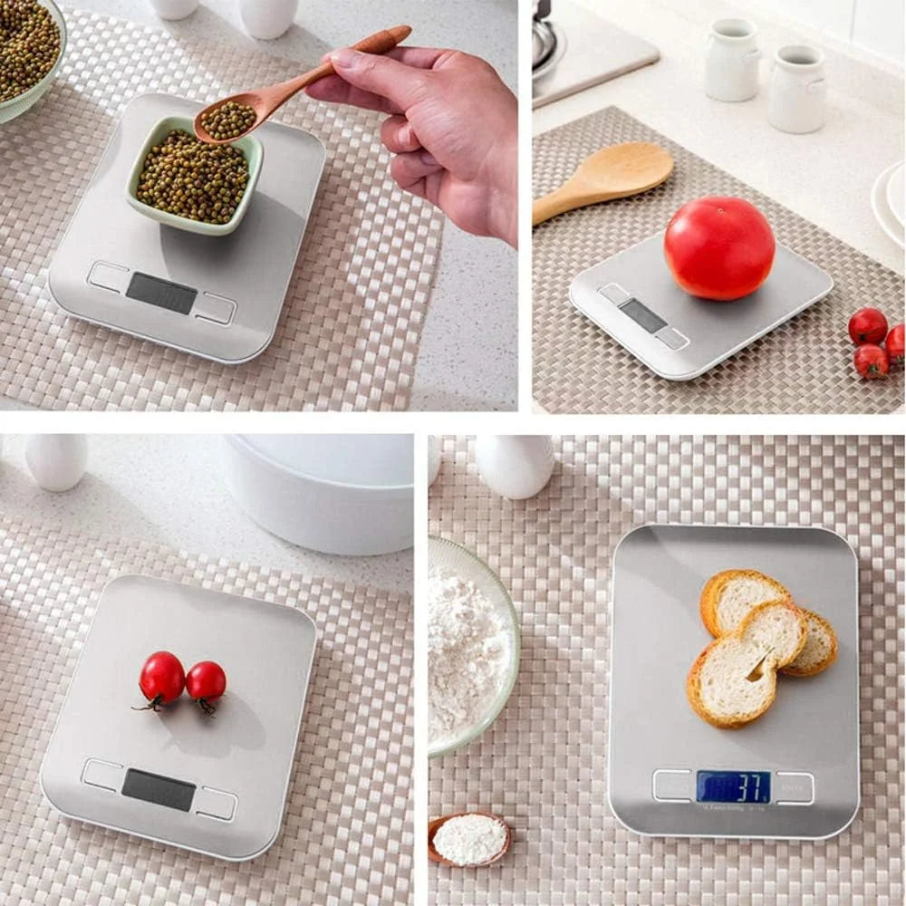 Digital Kitchen Scale with Steel Panel