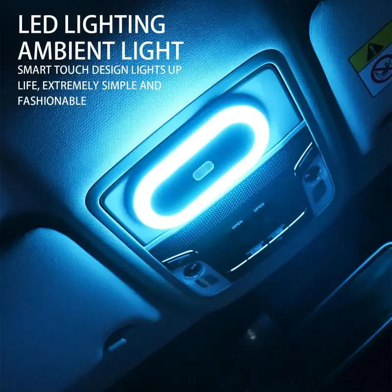 Luz LED para el interior del coche con control táctil