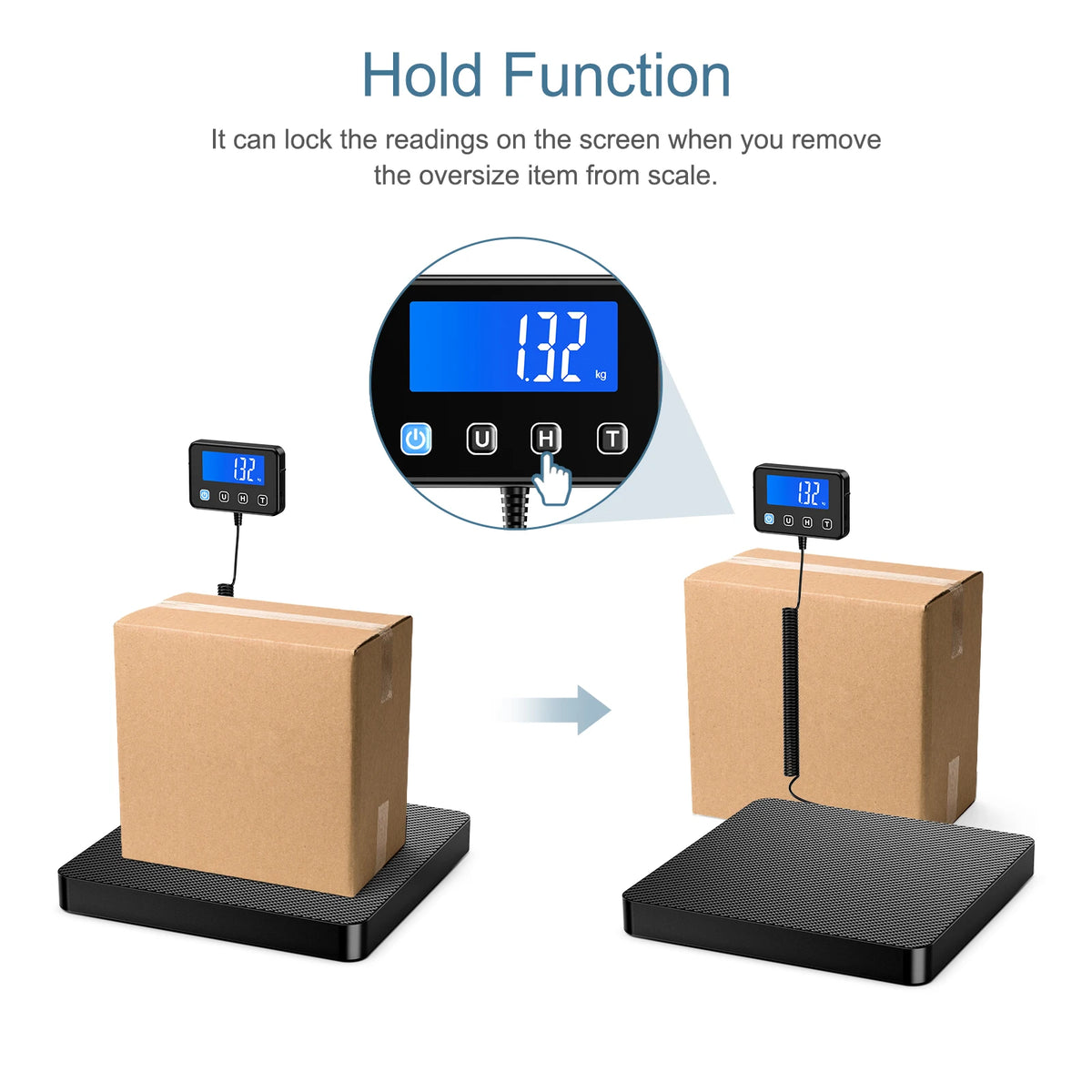 Digital Shipping Scale - 200kg with Separate LCD