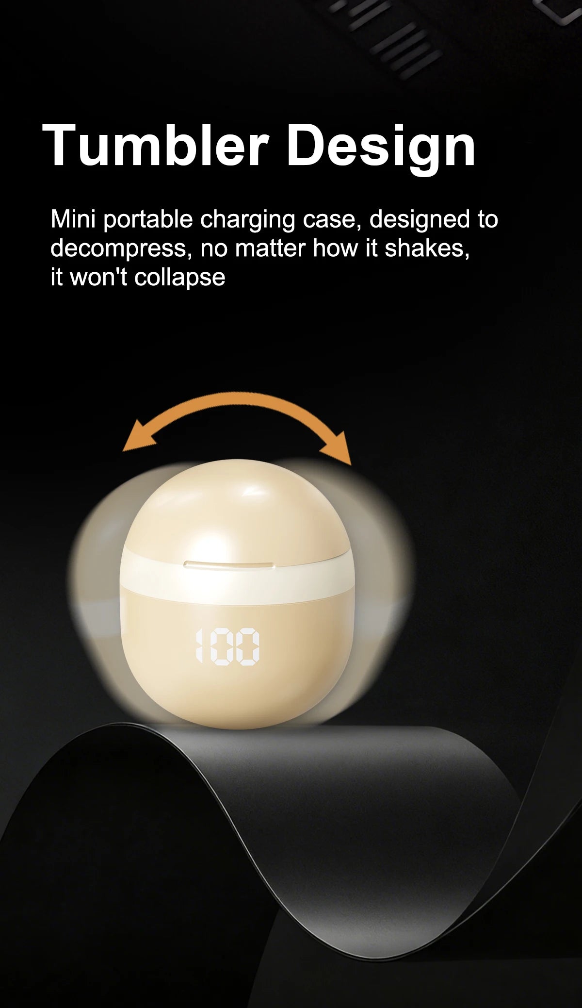 Small Wireless Bluetooth In-Ear Headphones for Sleep and Sports