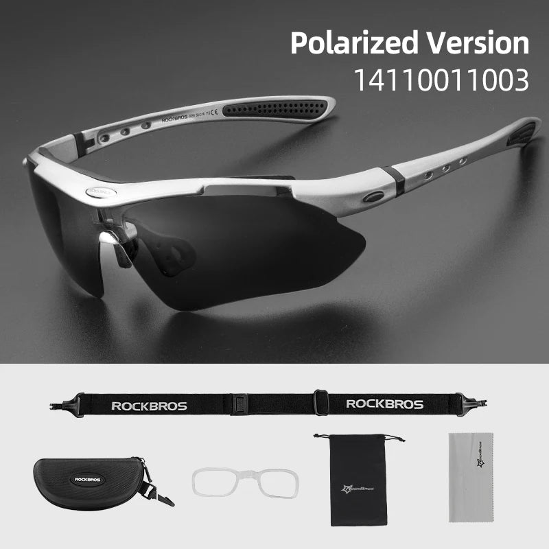 Polarized Photochromic Cycling Sunglasses with UV Protection
