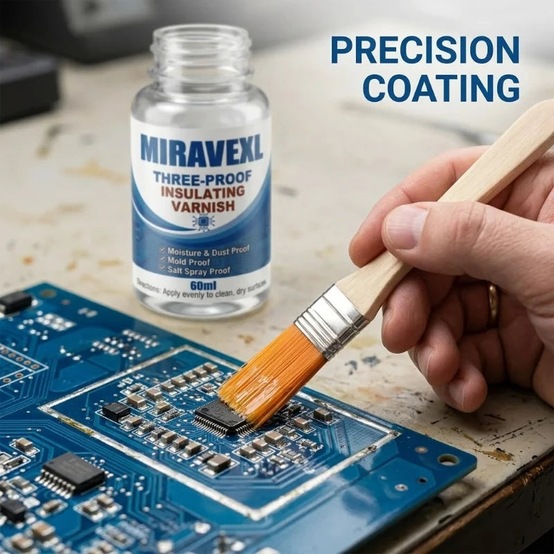 PCB Conformal Coating with Brush - 60ml