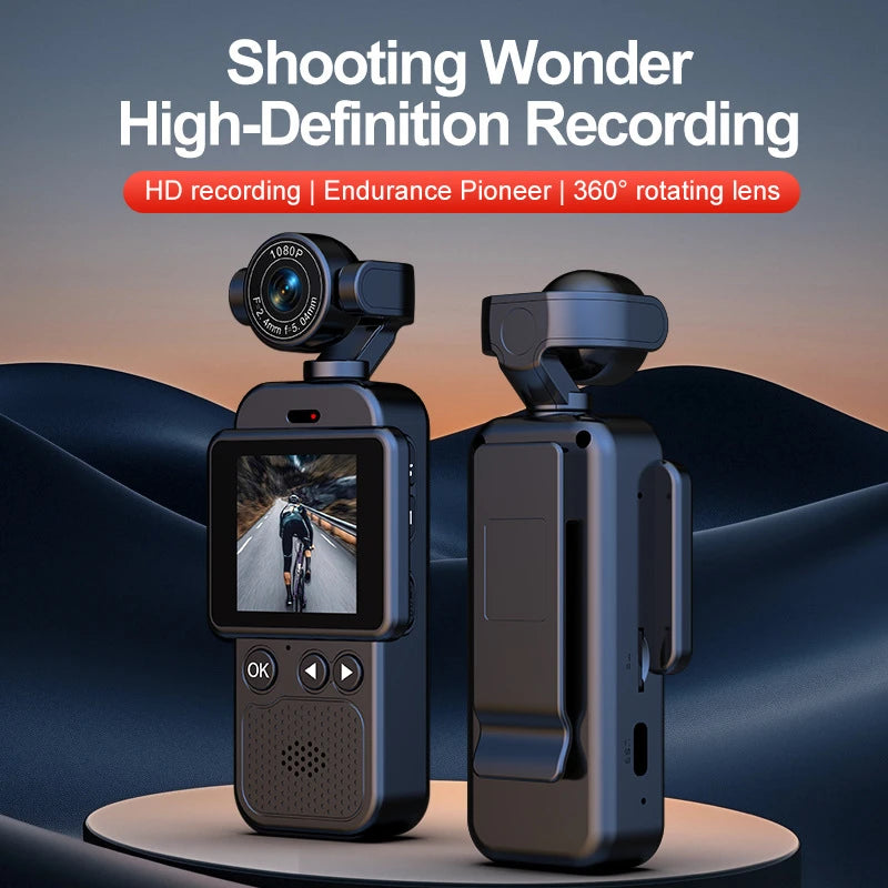 360° Handheld Chest Mount Action Camera 1080P WiFi