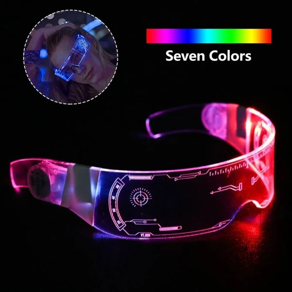 New Cool Colorful LED Light Up Glasses Glowing Party Decor Luminous Lighting Up Bar Rave Music Dancing Party Acrylic Neon