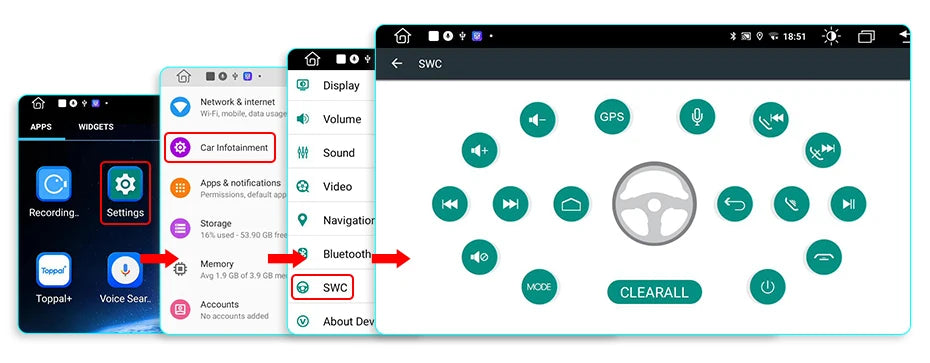 Junsun V1 Plus Car Radio with Wireless CarPlay & Android Auto