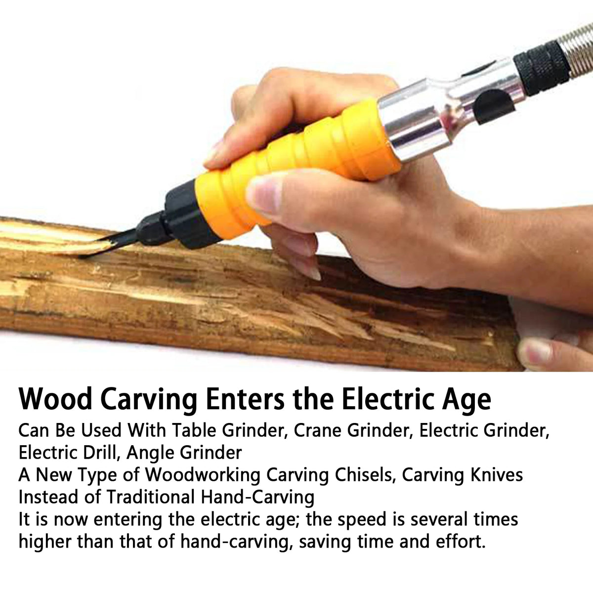 Electric Wood Carving Chisel Attachment Kit
