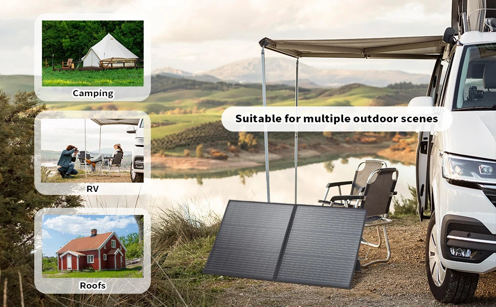 110W Portable Foldable Solar Panel 20V Waterproof