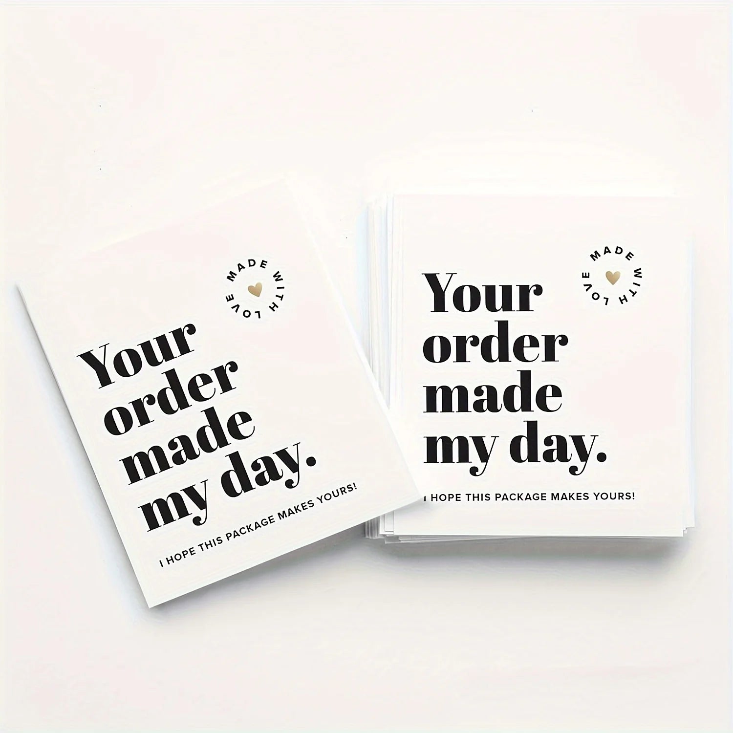 50 Pcs Thank You Cards for Small Business