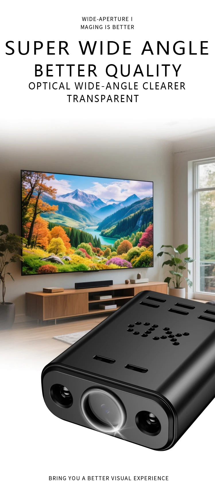 Mini-WLAN-Sicherheitskamera 1080P mit Nachtsicht & Fernzugriff