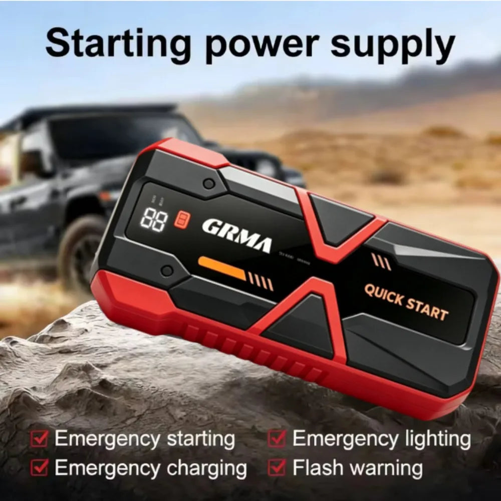 Portable Car Jump Starter 12000A Peak 12V Battery Pack with LED Light