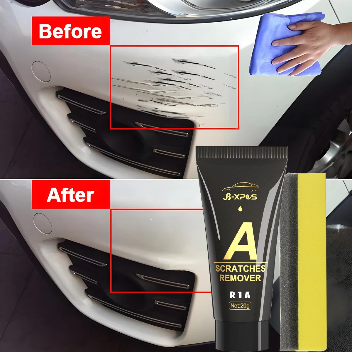 Car Scratch Remover Paint Care Auto Remover Scratches Repair Polishing Auto Body Grinding Compound Anti Scratch Wax Care Set R1