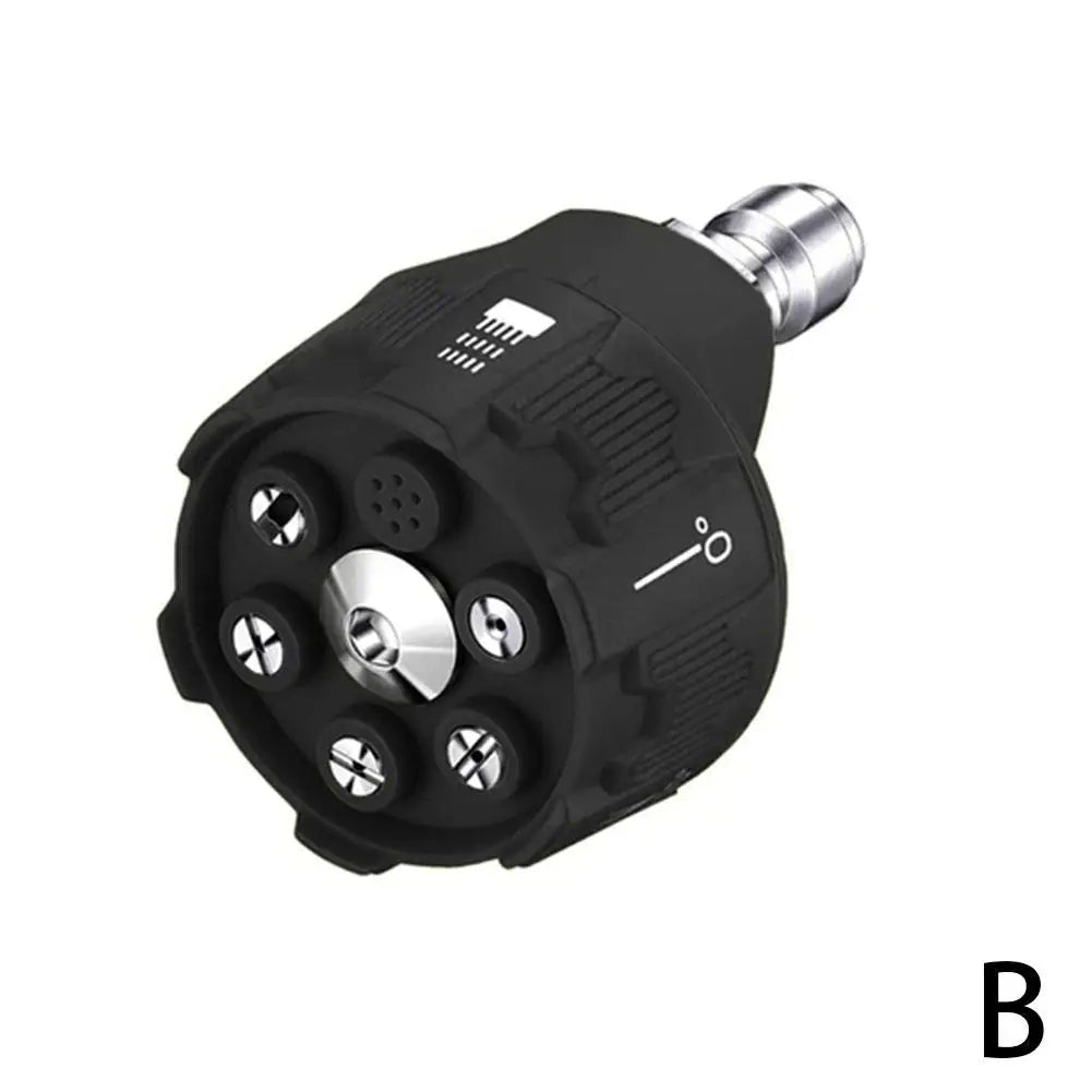 6 in 1 Quick Change-Over Nozzle 4000Psi High Pressure Washer Spray Nozzle 0 15 25 40 65 Degree Rotation Watering Nozzle