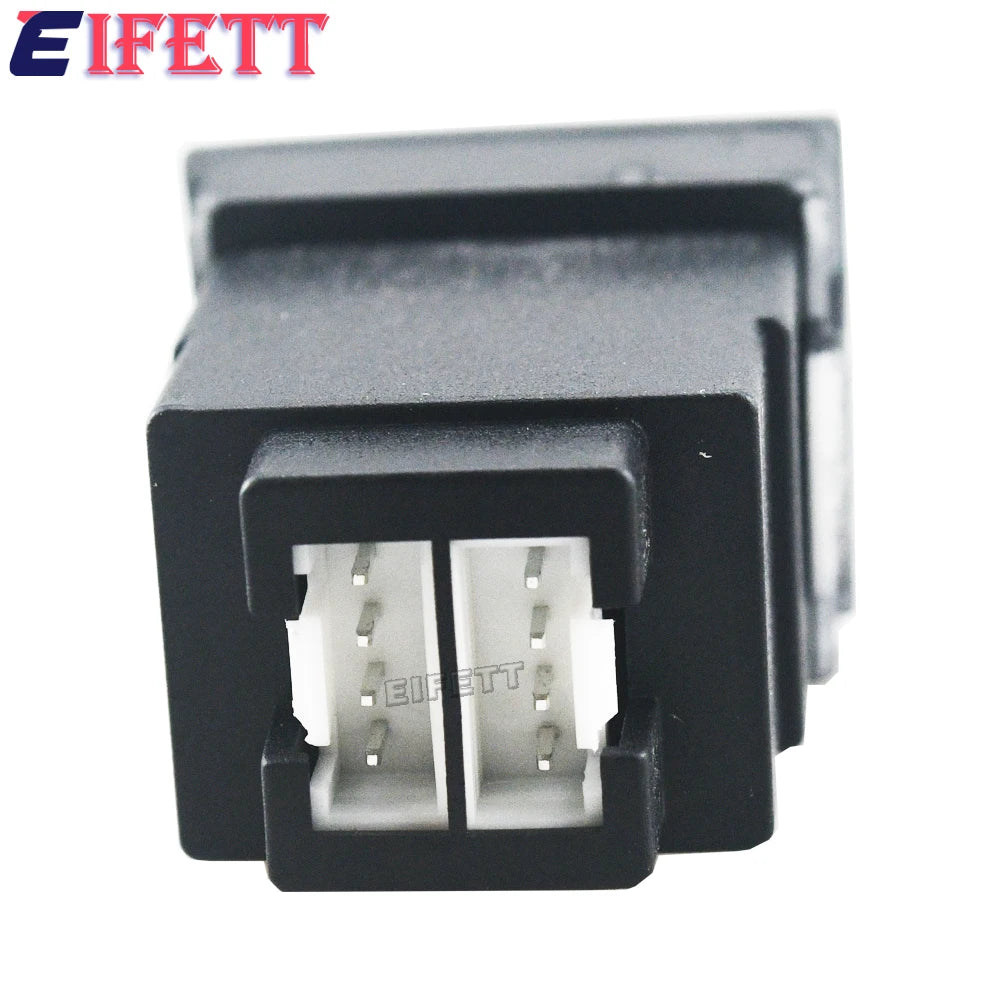 12V/24V Car Phone Charger Socket Double QC3.0 Type-C PD USB Charging Port Power Adapter For VW Polo 9N 9N3 2004-2011 Car Parts