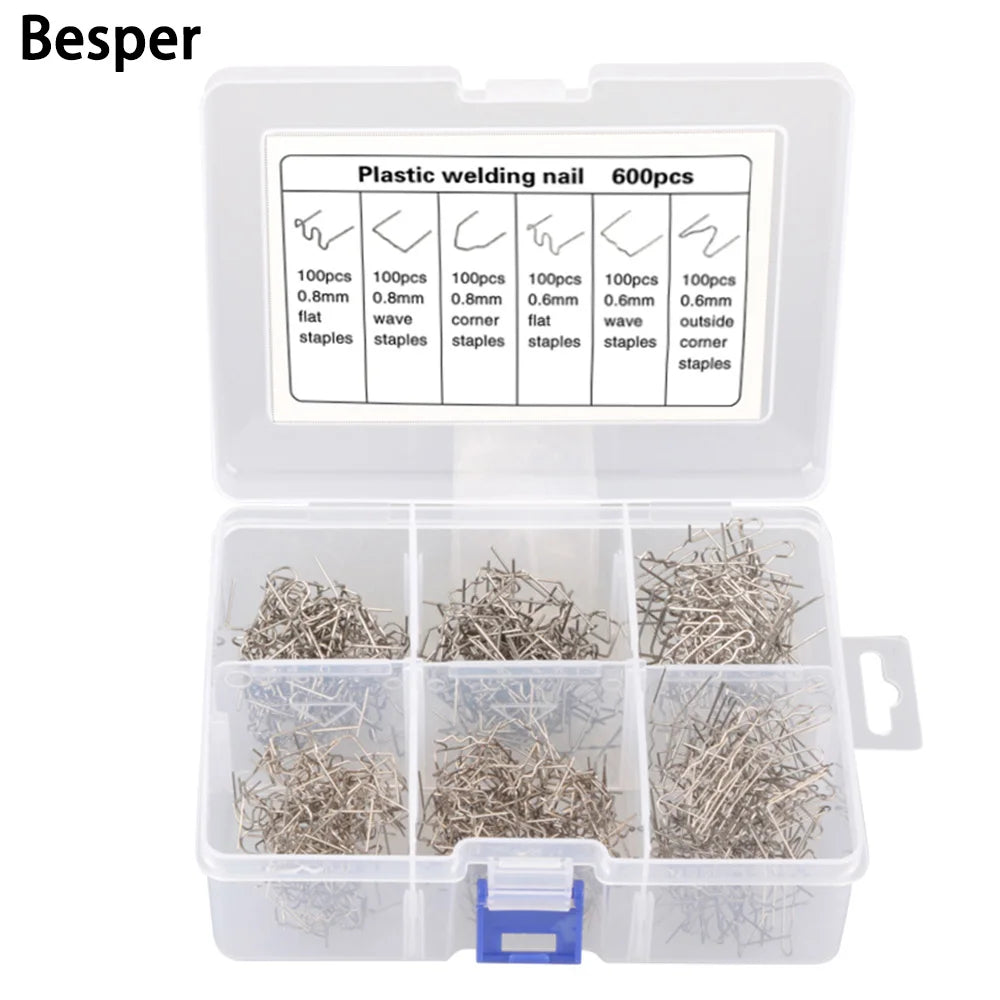 Hot-Stapler Plastic Repair Staples, Multi-Pack