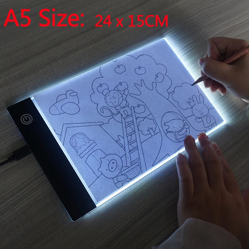 Piastra da tracing USB LED — Opzioni A3/A4/A5