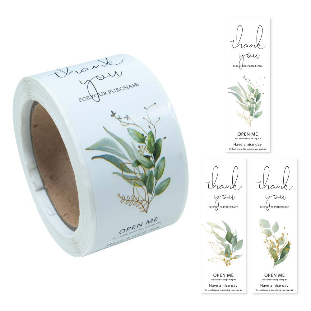 100pcs/roll Naljepnice za pečat s natpisom Hvala Male naljepnice za ukras poklona za male tvrtke Ovaj paket također je sretan što vas vidi