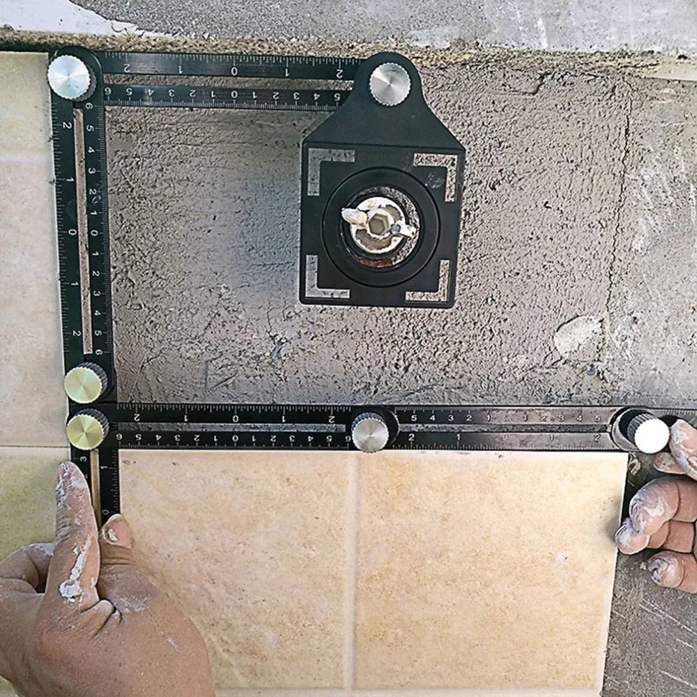 Aluminium Multi-Angle Folding Layout Ruler
