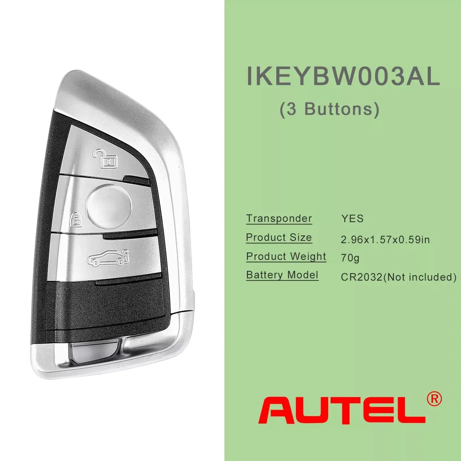 Autel Razor IKEYBW003AL 3-Button Smart Key for BMW