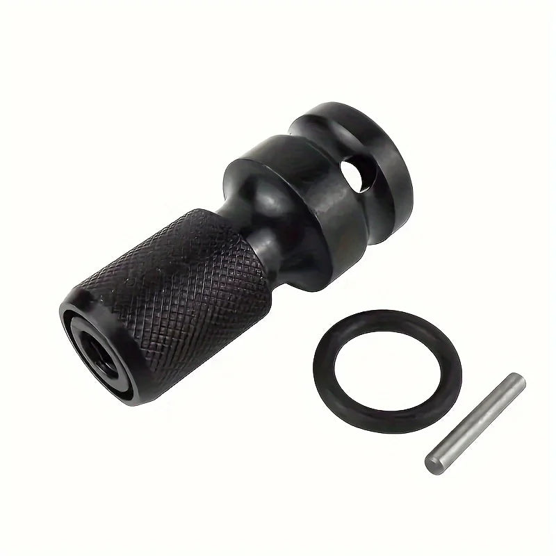 1/2 Square to 1/4 Hexagon Ratchet Sleeve Impact Wrench Sleeve Set Adapter Wrench Drive Converter Quick Release Tool