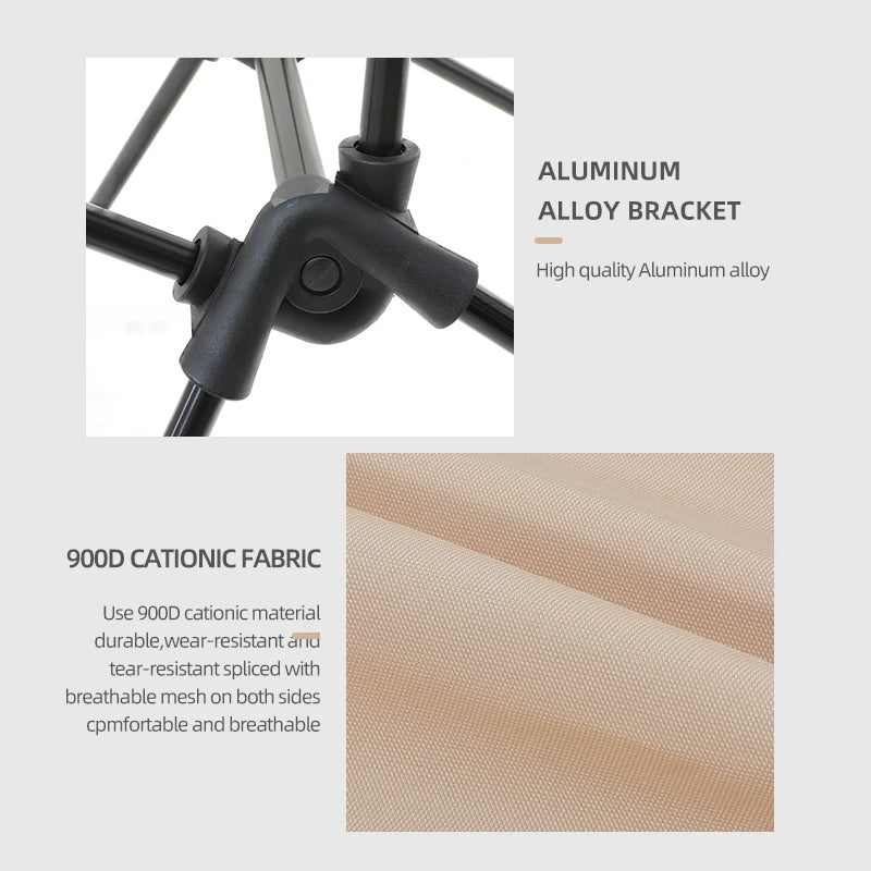 TARKA Foldable Camping Chairs Set Lightweight folding Chair Ultralight Backpacking Moon Chairs for Garden Picnic Beach Fishing