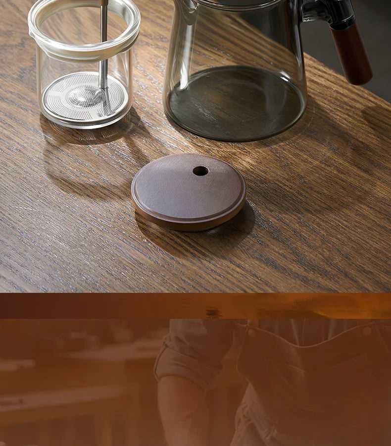 Tea Ceremony Culture Large Capacity Dividing Teacup Removable Glass Inner Tank Home Tea Water Separation Filter Teacup