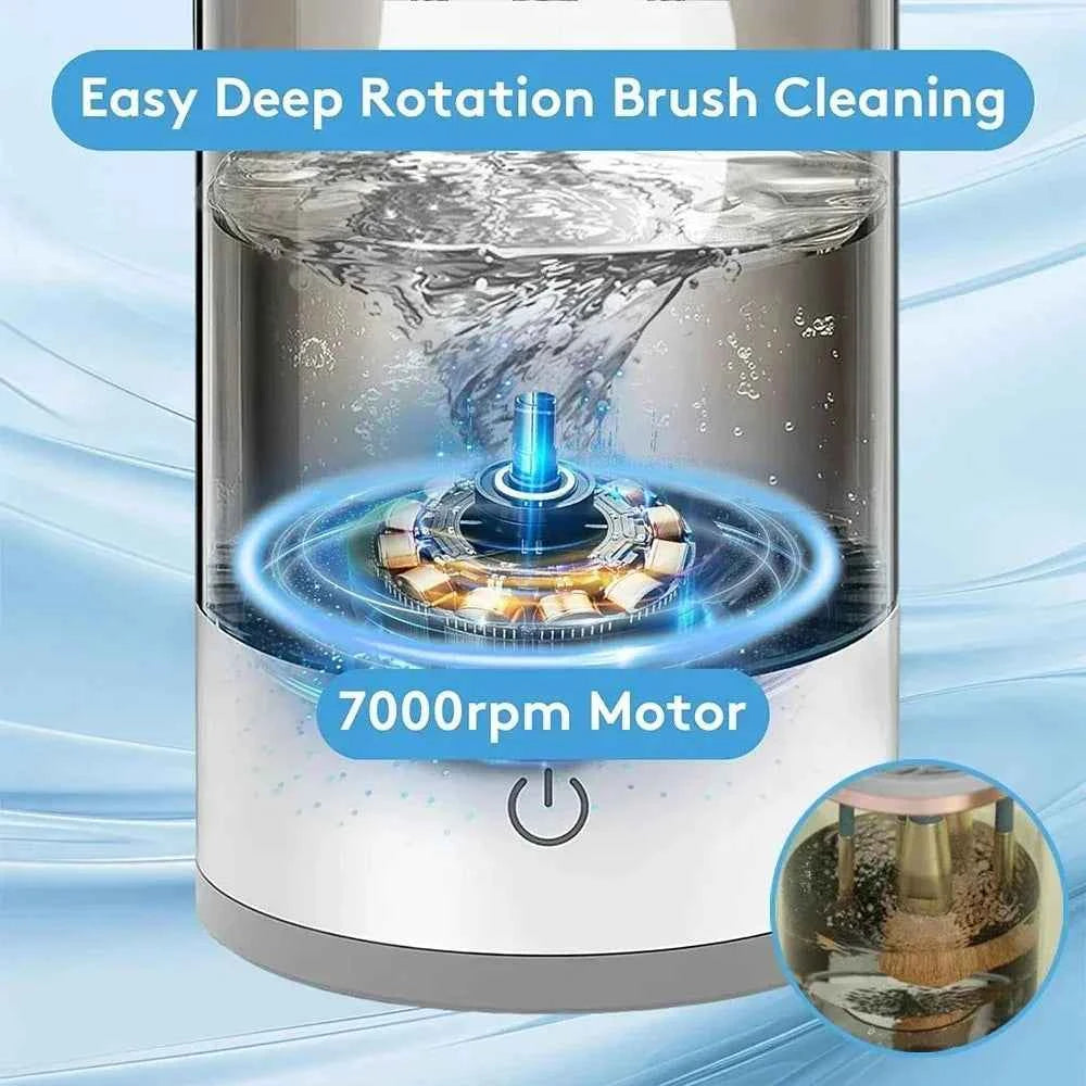 USB Electric Makeup Brush Cleaner with Drying & Storage Holder