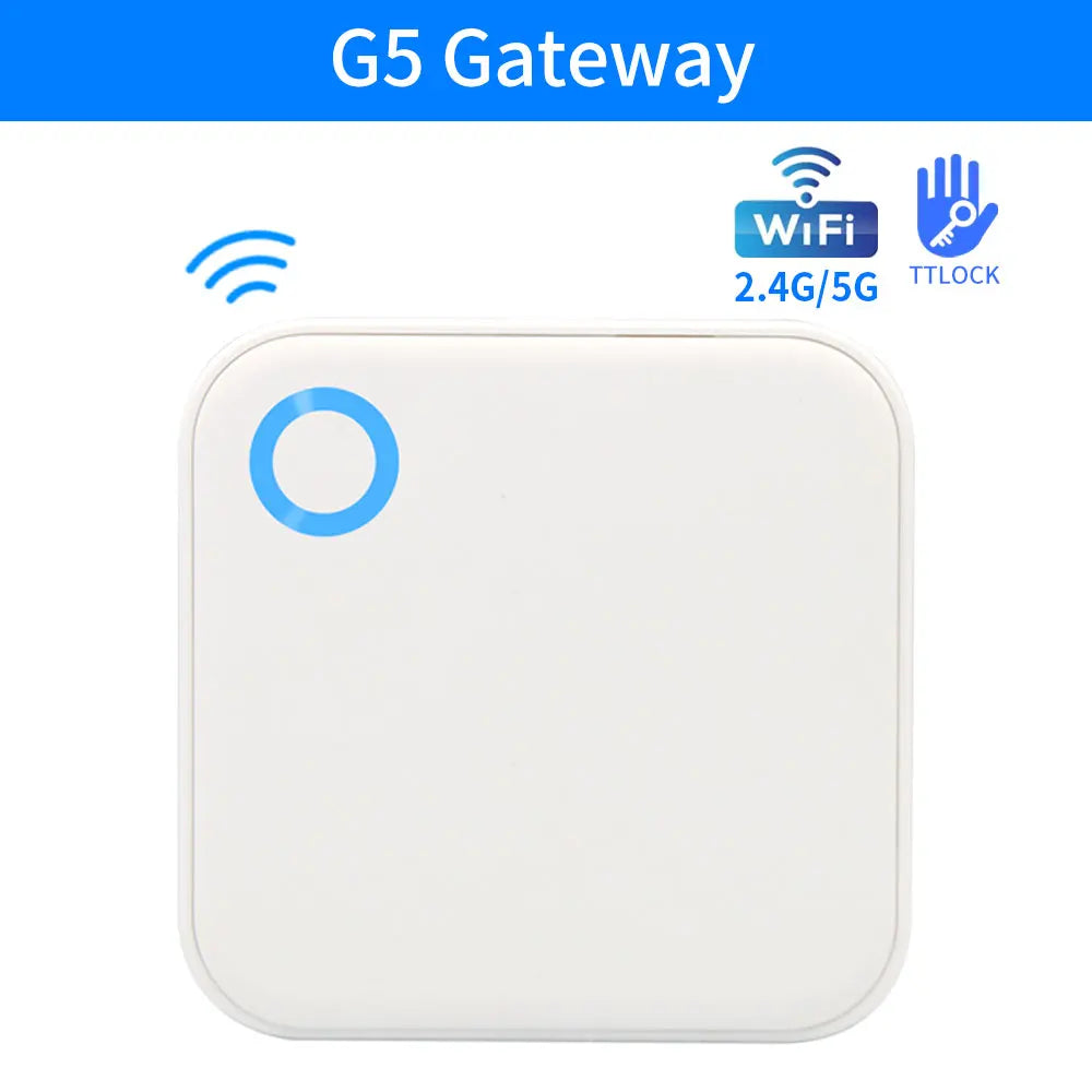G2 G5 G6 TTlock Gateway Can Connect to 5G WiFi TTLock Or TTHotel APP G5 WiFi Gateway 2.4G&5G WiFi For Remote Control Smart Lock