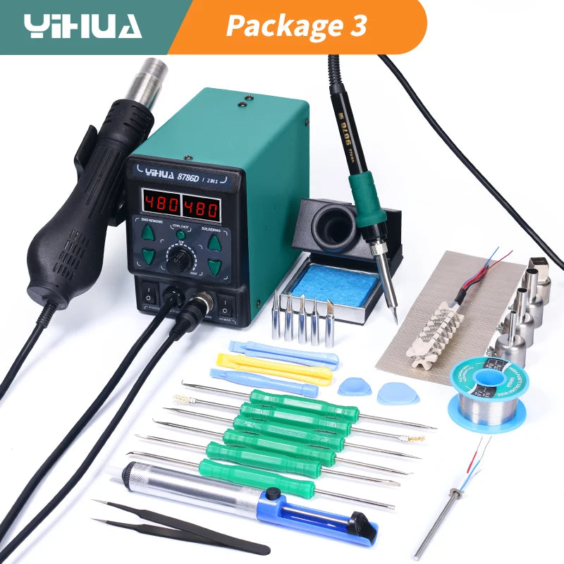 YIHUA 8786D Hot Air Soldering Station for Precision Repair
