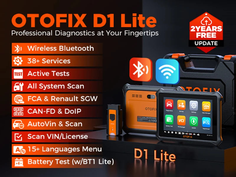 OTOFIX D1 LITE OBD2 σαρωτής εργαλείο διάγνωσης αυτοκινήτου Bluetooth ασύρματο αμφίδρομο έλεγχο OBD εργαλείο σάρωσης αυτοκινήτου ενεργή δοκιμή