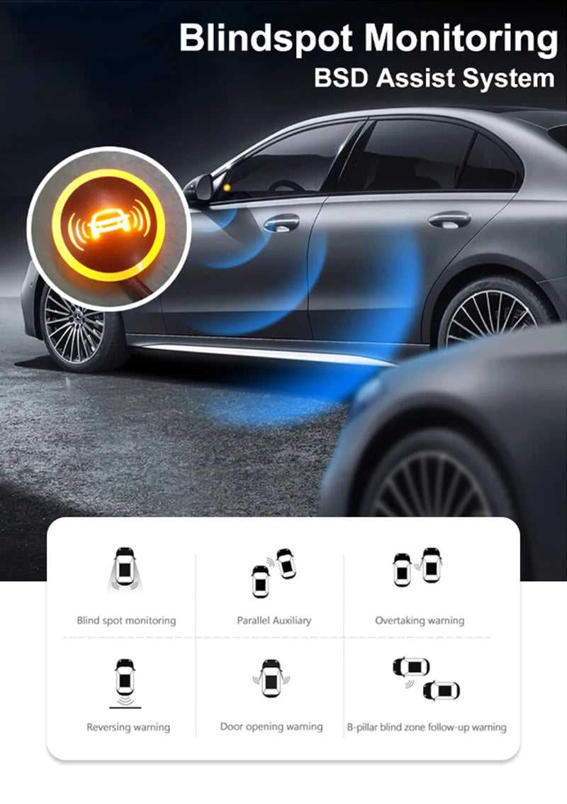 77GHz Radar Blind Spot Detection System for Safer Lane Changes