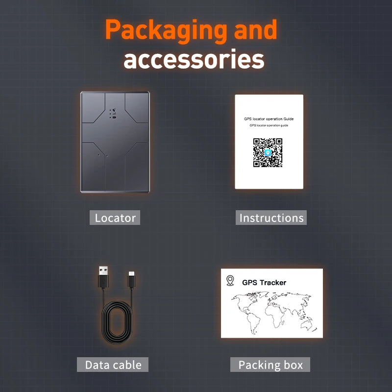 4G GPS Car Locator 20000mAh/10000mAh/6000mAh GPS Car Tracker Vibration Anti-Theft Geo-fence Alarm with Free APP