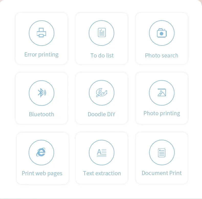 X6 Mini Taşınabilir Mürekkepsiz Etiket ve Fotoğraf Baskısı için Termal Yazıcı