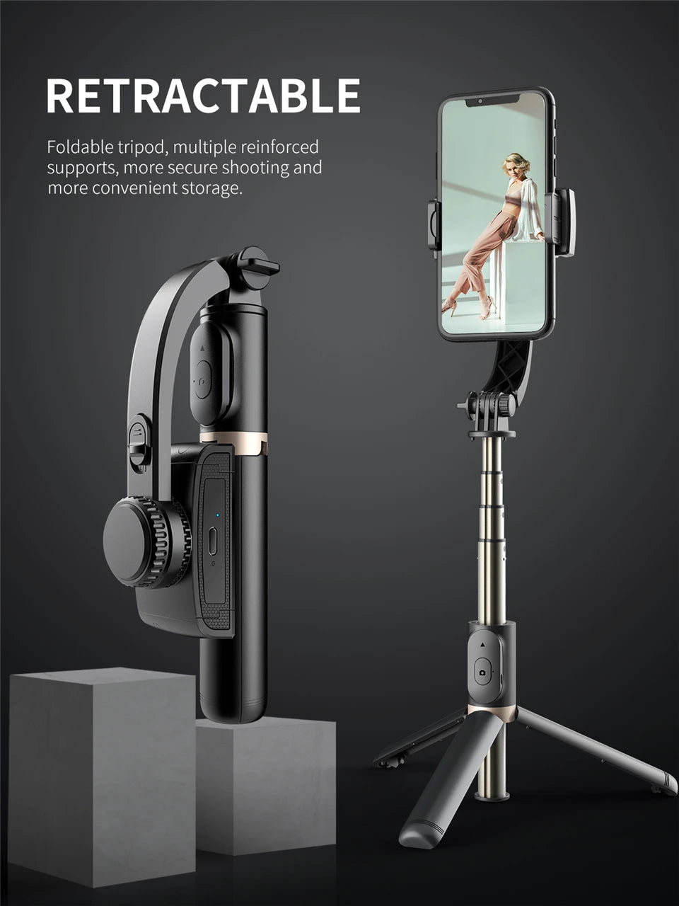 Q08 Smartphone Gimbal and Selfie Stand